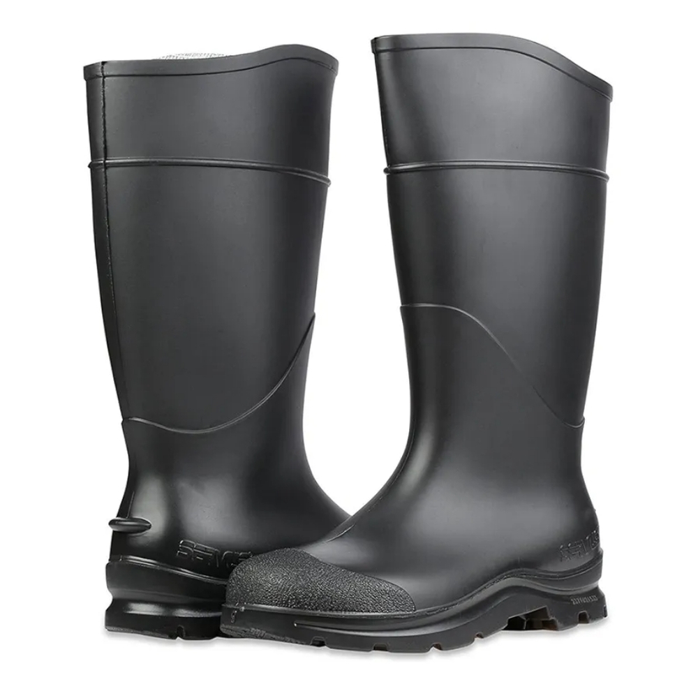 New. Honeywell Servus Comfort Technology 14" PVC Soft Toe Work Boots. Size 11.